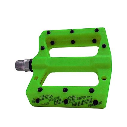 Pedal Eclipse MTB Resina Sellado con pins Verde