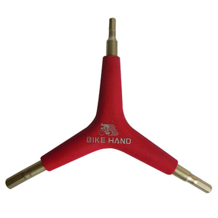 Llave Allen tres Puntas Bike Hand 4-5-6mm