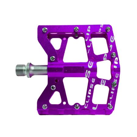 Pedal Eclipse Aluminio CNC M.T.B con pin Morado