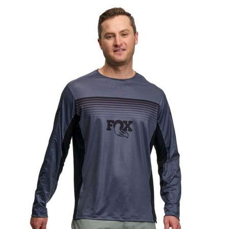 Polera Fox High Tail LS Gris