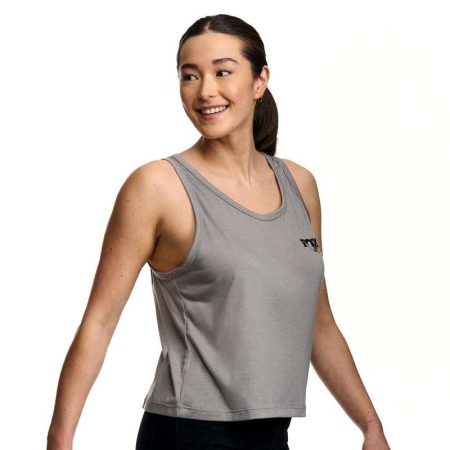 Polera Fox TRIUMPH Gris Mujer