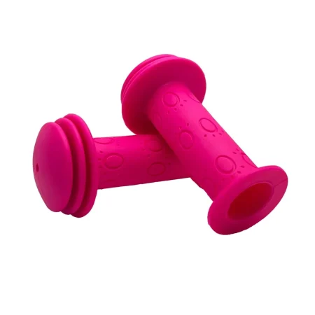 Puños de Niño Bicicleta Rosado Silicona