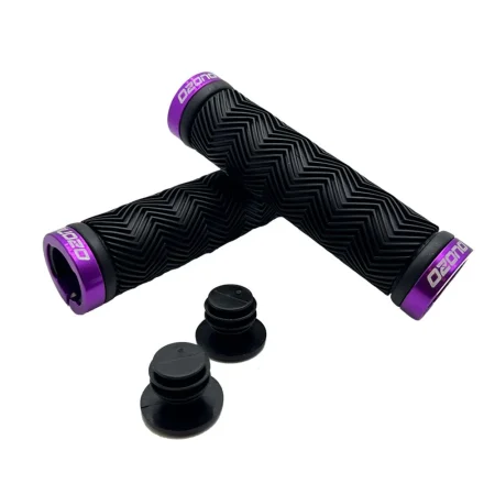 Puños Ozono M.T.B. 2 Lock Full Negro/Morado