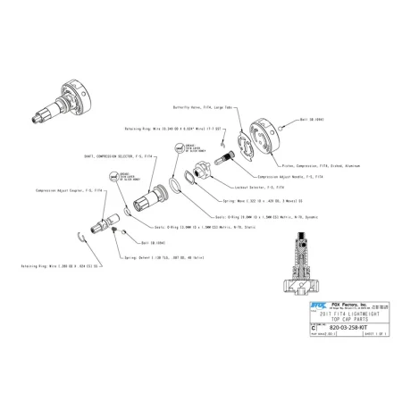 Kit Bloqueo Partes Remoto 2018-2023 FIT4 Light F-S Top Cap
