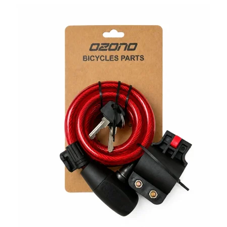 Candado OZONO con llave Rojo