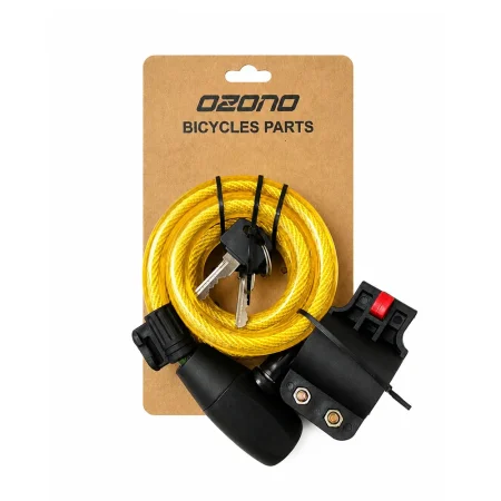 Candado OZONO con llave Amarillo