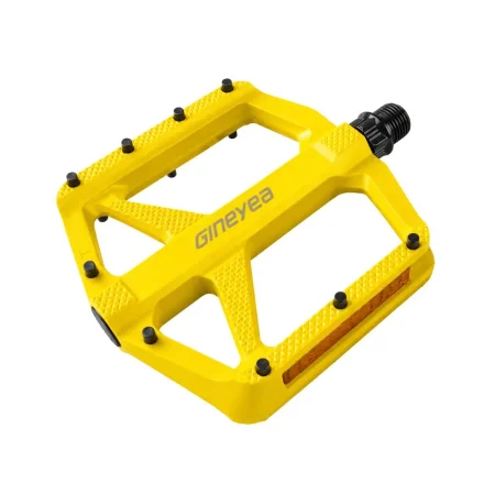 Pedal MTB Plataforma Resina Sellado Amarillo